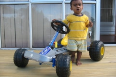 Amaran with his first Peugeot