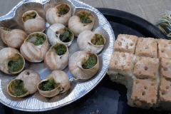 Escargots with Cheesy Bread