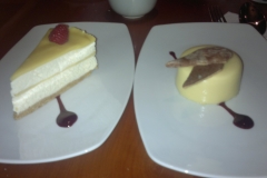 Graduation Dinner - two desserts! There's no rules against that.