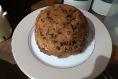 My second attempt at Christmas Pudding (steamed on the cooker)