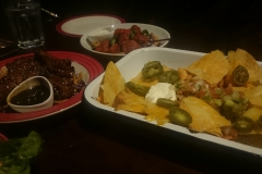 TGI Fridays Nachos with Cheese and Sour Cream and Guacamole